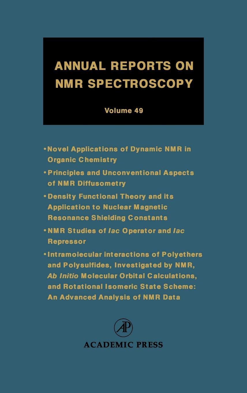 Annual Reports on NMR Spectroscopy, Vol. 49 (Volume 49),Used