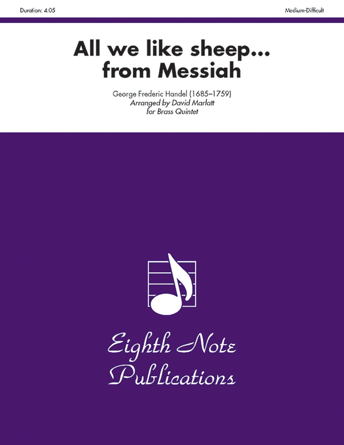 All We Like Sheep (From Messiah): Score & Parts (Eighth Note Publications),Used