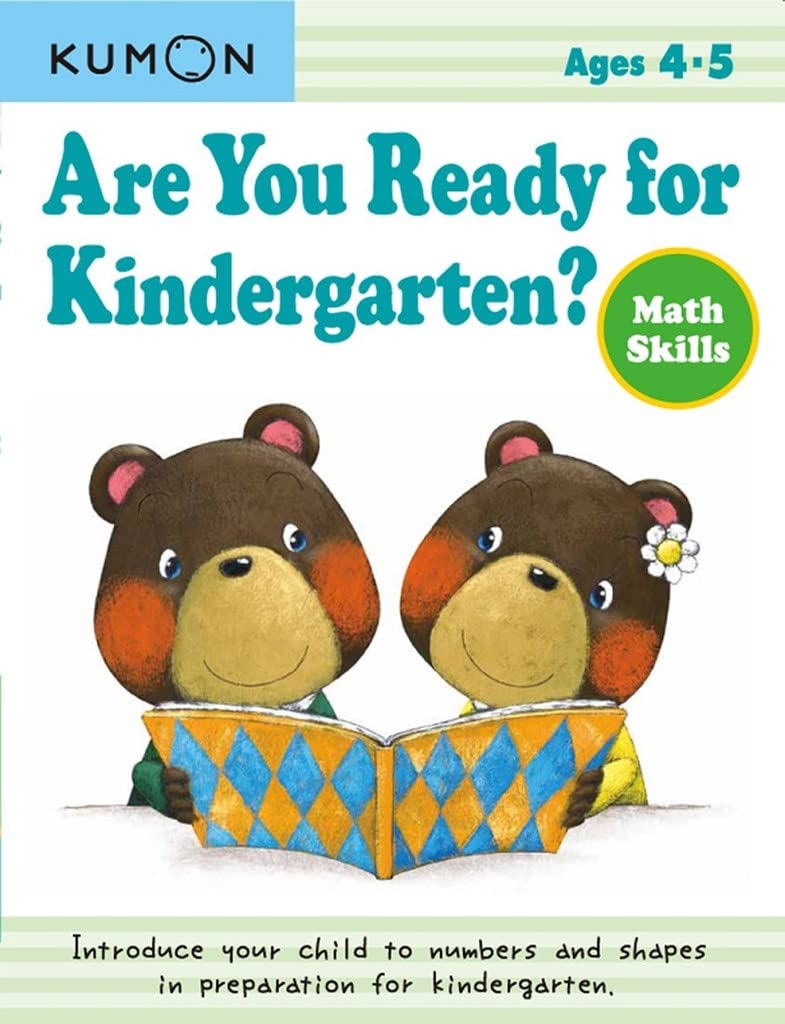 Kumon Are You Ready for Kindergarten? Math Skills (Preschool Workbook), Ages 35, 64 pages, activity book,Used