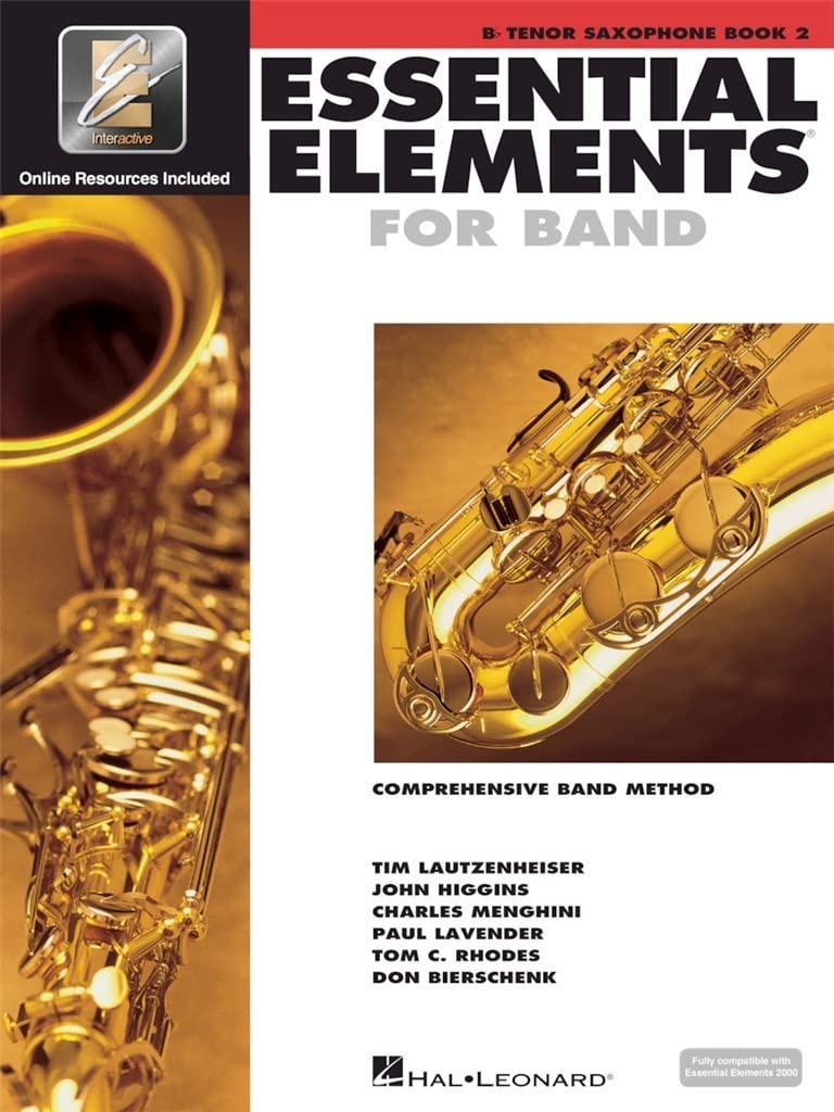 Essential Elements for Band Bb Tenor Saxophone Book 2  Beginner Saxophone Method with EEi Online Resources,Used