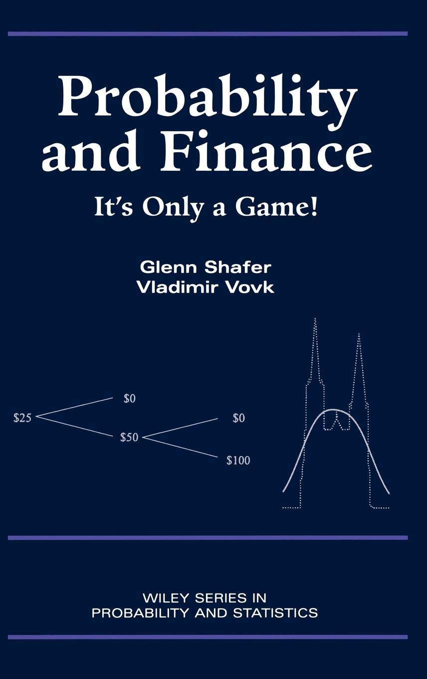 Probability and Finance: It's Only a Game!,Used