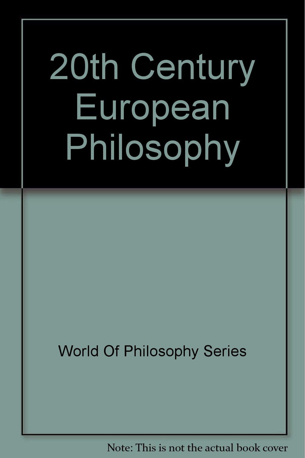 20th Century European Philosophy,Used