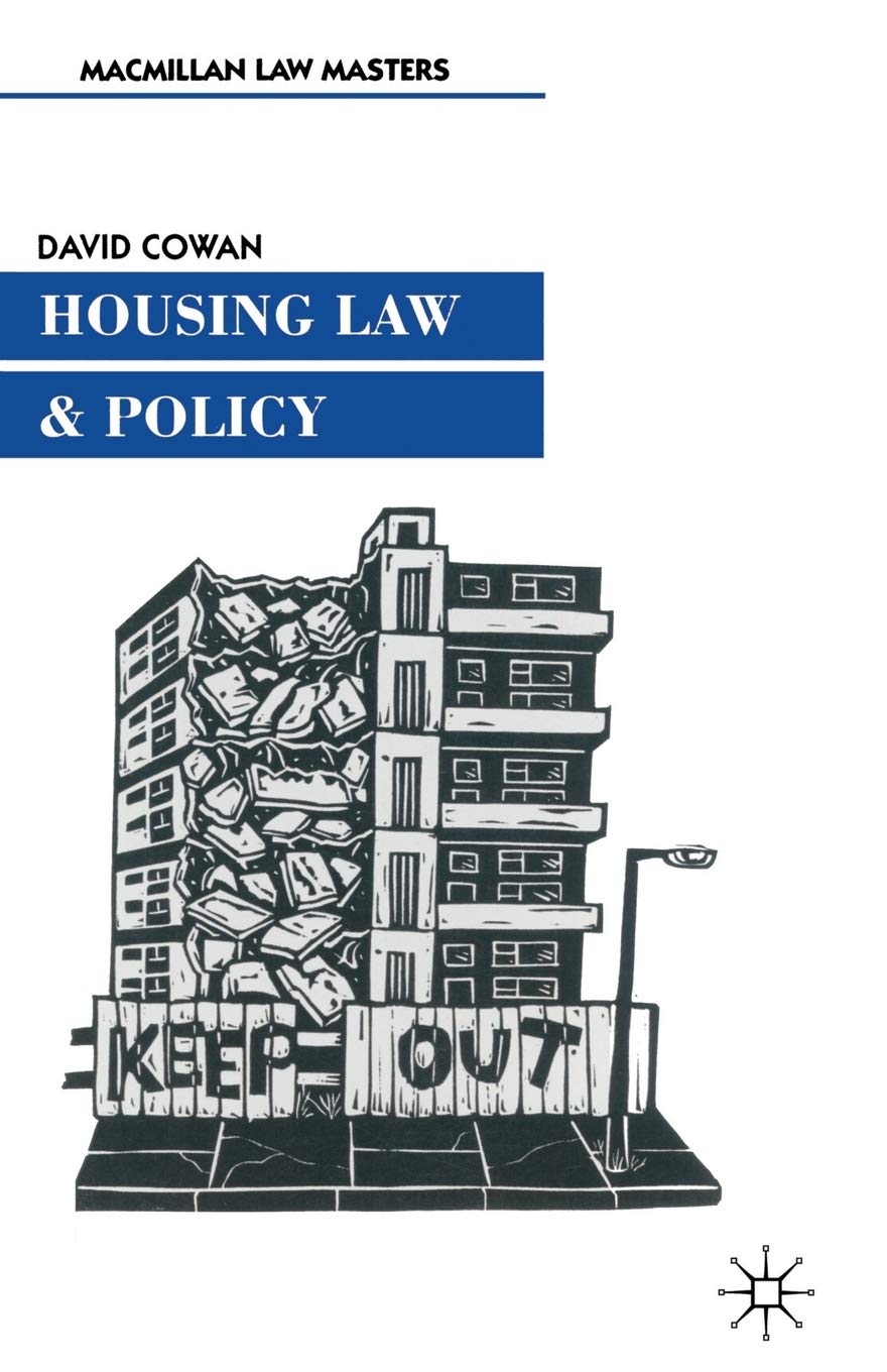Housing Law and Policy (Palgrave Law Masters),Used