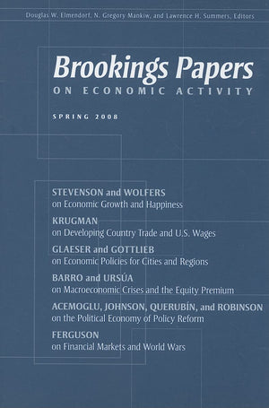Brookings Papers On Economic Activity: Spring 2008,Used
