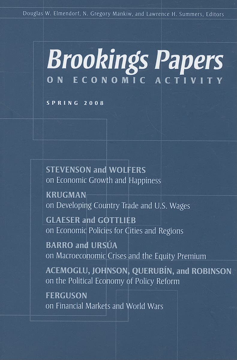 Brookings Papers On Economic Activity: Spring 2008,Used
