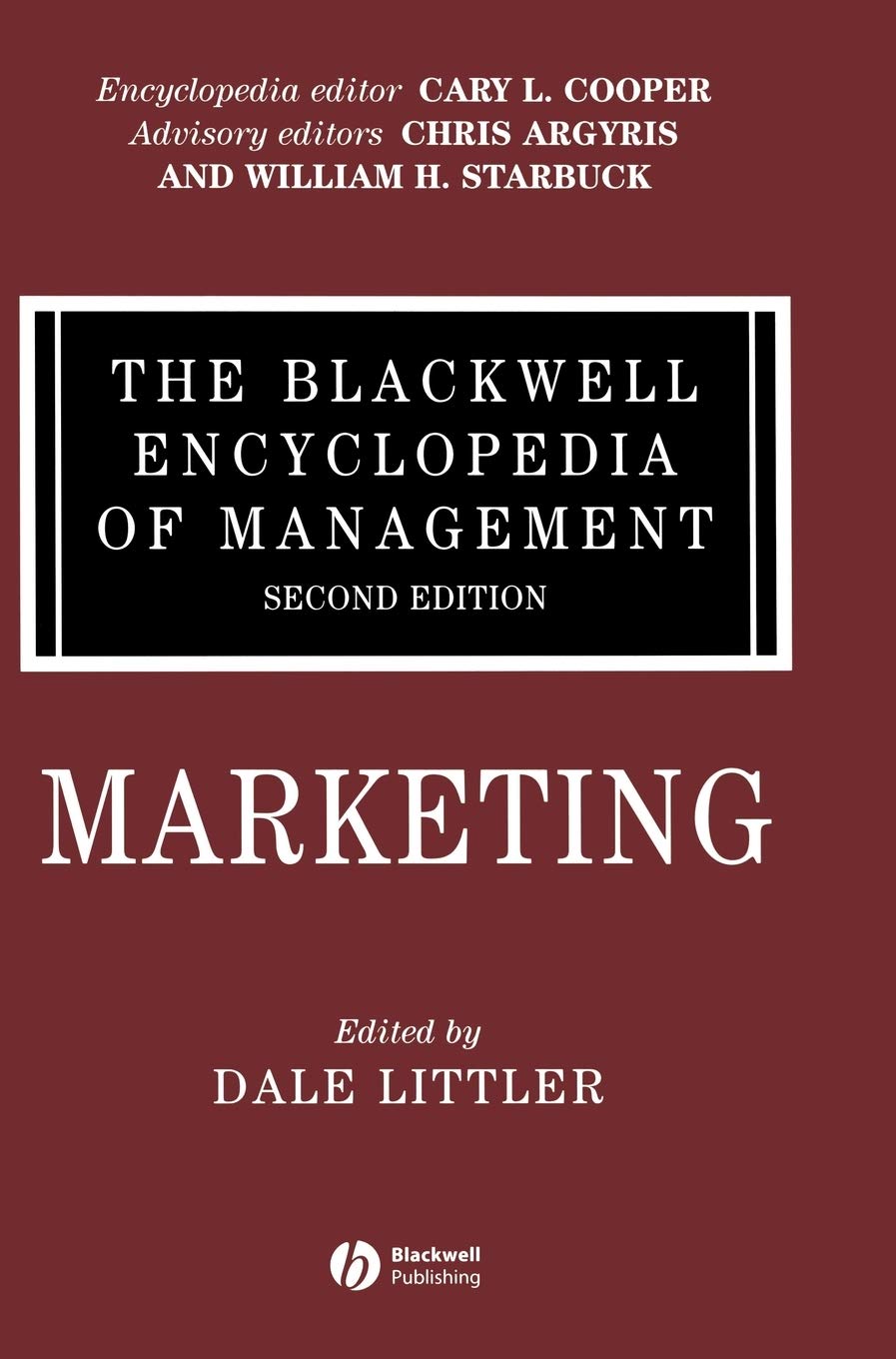 The Blackwell Encyclopedia of Management, Marketing (Blackwell Encyclopaedia of Management),Used
