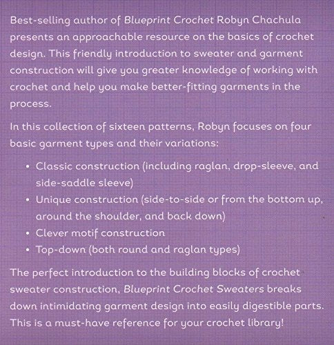 Blueprint Crochet Sweaters: Techniques for Custom Construction,Used