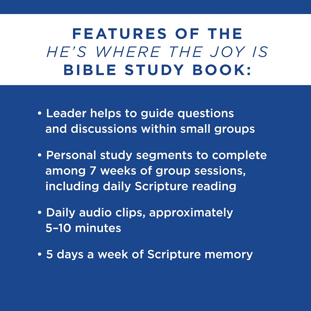 LifeWay Press Bible Study Book - He's Where the Joy Is: Exploring the Trinity