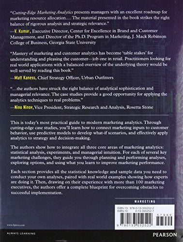 Cutting Edge Marketing Analytics: Real World Cases and Data Sets for Hands On Learning (FT Press Analytics),New