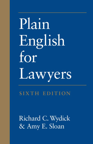 Plain English For Lawyers,New