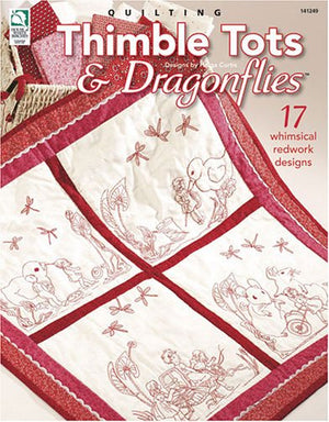 Quilting Thimble Tots & Dragonflies: 17 Whimsical Redwork Designs,Used