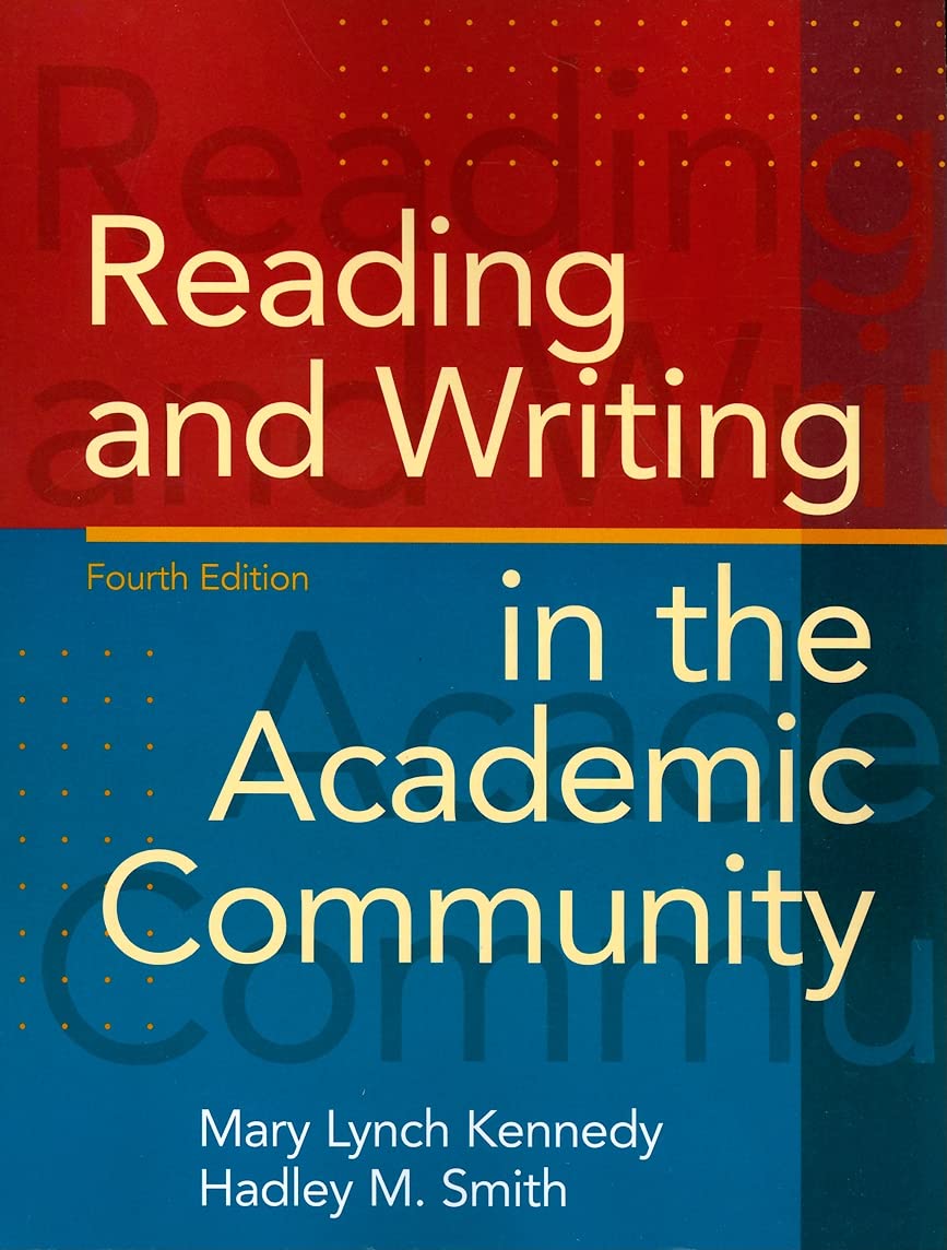 Reading and Writing in the Academic Community,Used
