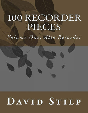 100 Recorder Pieces Volume One, Alto Recorder,New