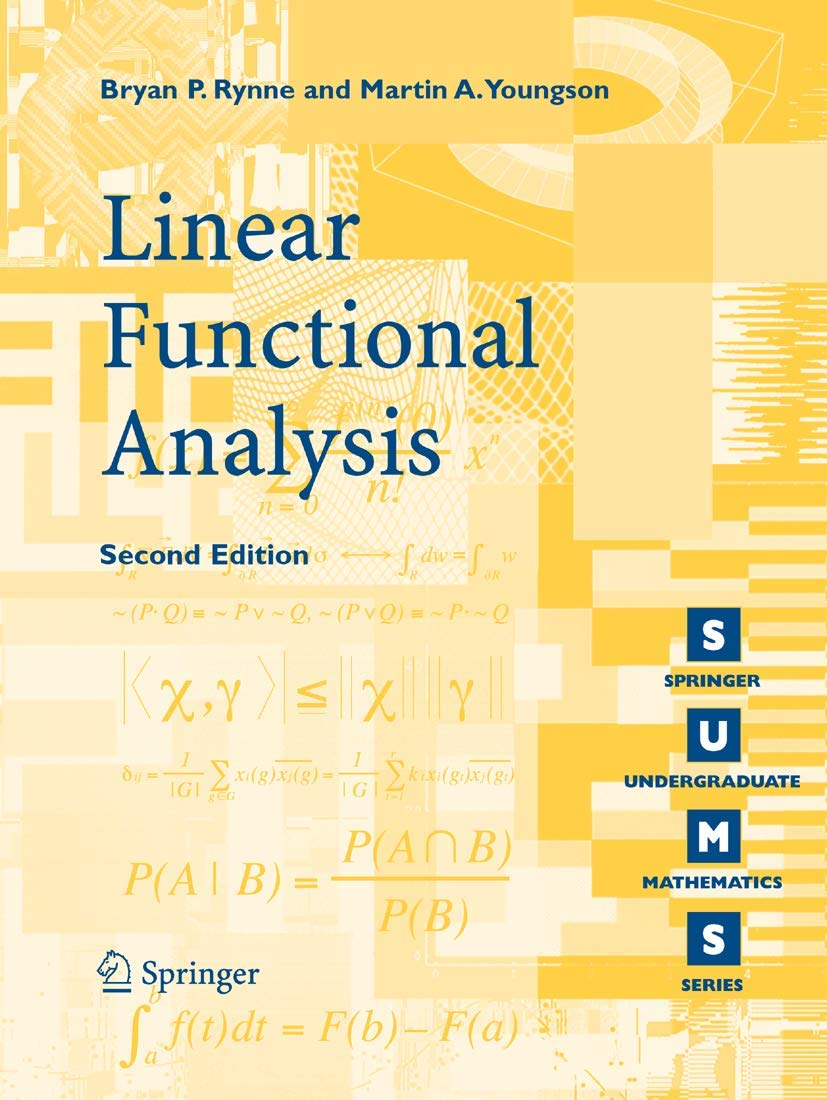 Linear Functional Analysis (Springer Undergraduate Mathematics Series),Used