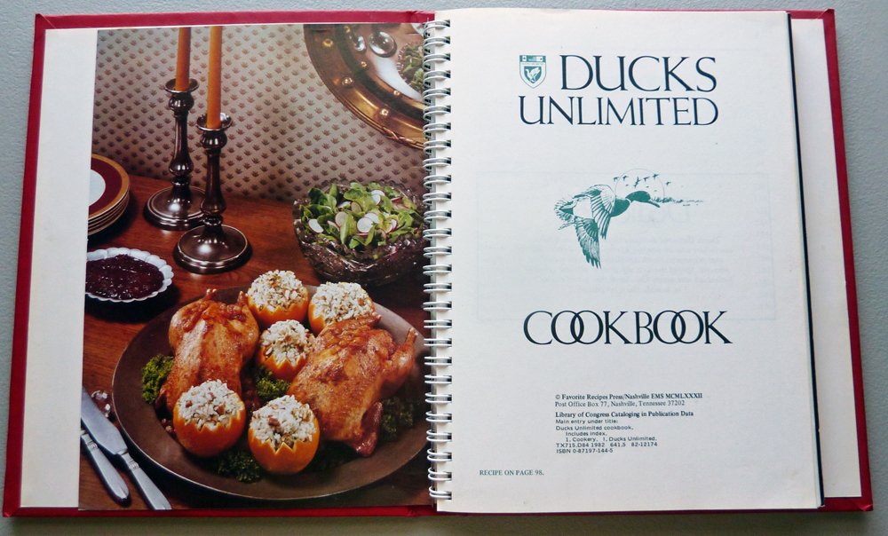 Ducks Unlimited Cookbook,Used