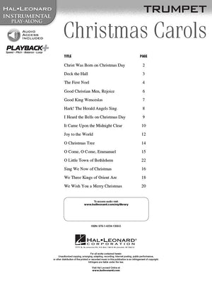 Christmas Carols  Instrumental PlayAlong for Trumpet Book/Online Audio (Hal Leonard Instrumental PlayAlong),Used