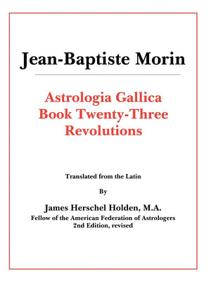 Astrologia Gallica Book 23,Used