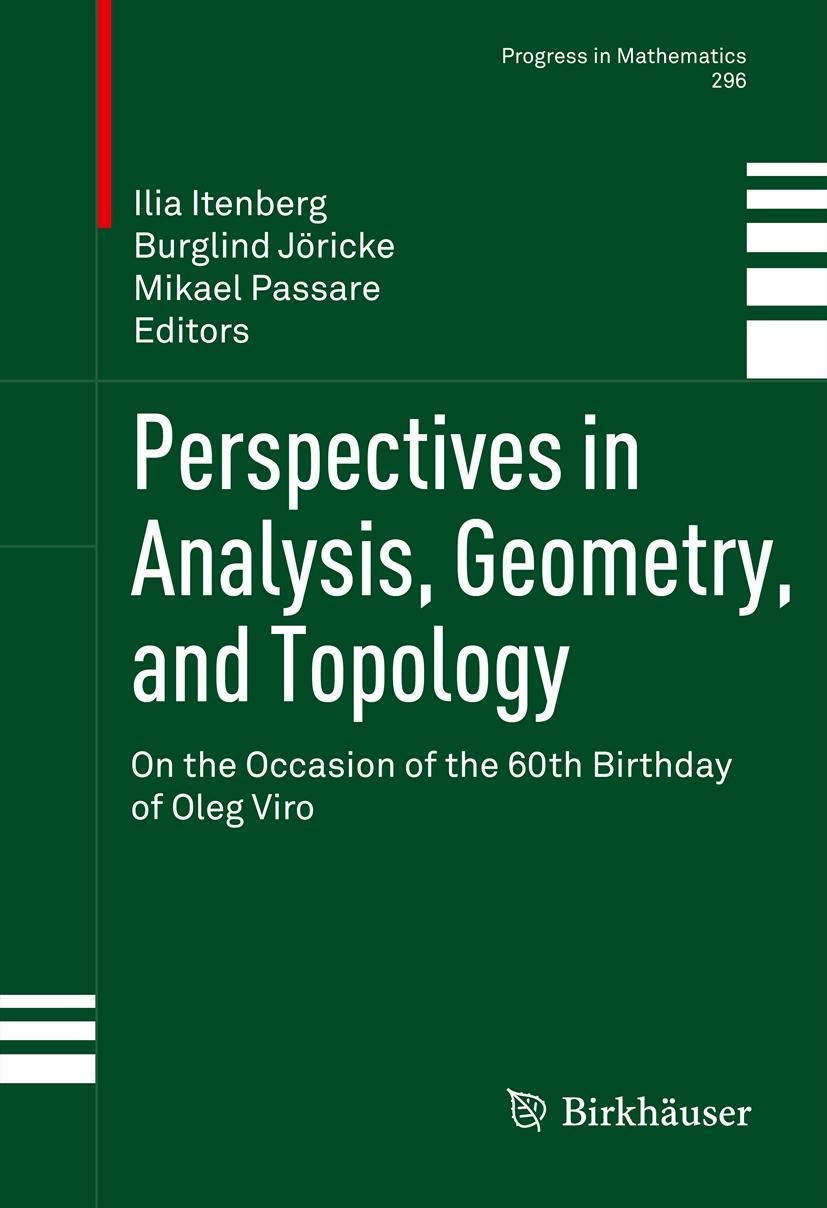 Perspectives In Analysis, Geometry, And Topology: On The Occasion Of The 60Th Birthday Of Oleg Viro (Progress In Mathematics, 29,Used