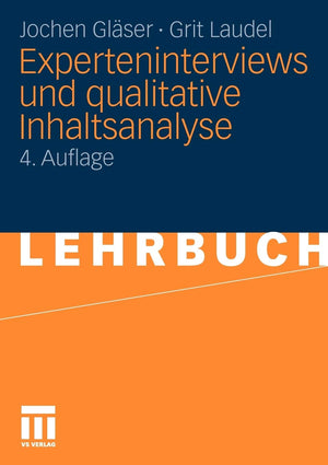 Experteninterviews und qualitative Inhaltsanalyse: als Instrumente rekonstruierender Untersuchungen (German Edition),Used