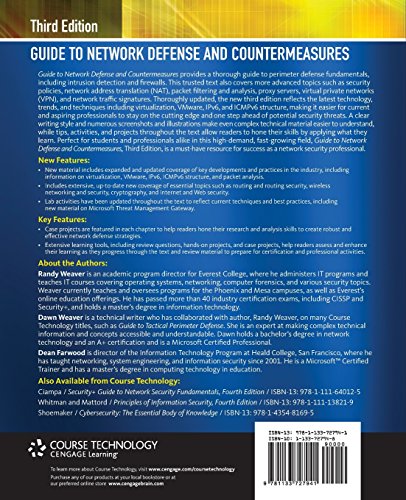 Guide To Network Defense And Countermeasures