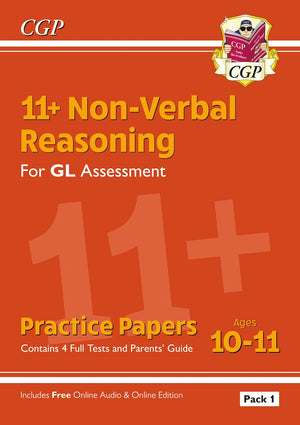 New 11+ GL NonVerbal Reasoning Practice Papers: Ages 1011 Pack 1 (inc Parents' Guide & Online Ed) (CGP 11+ GL),Used