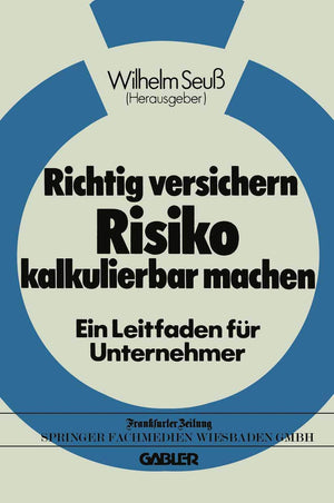 Richtig versichern  Risiko kalkulierbar machen (German Edition),Used