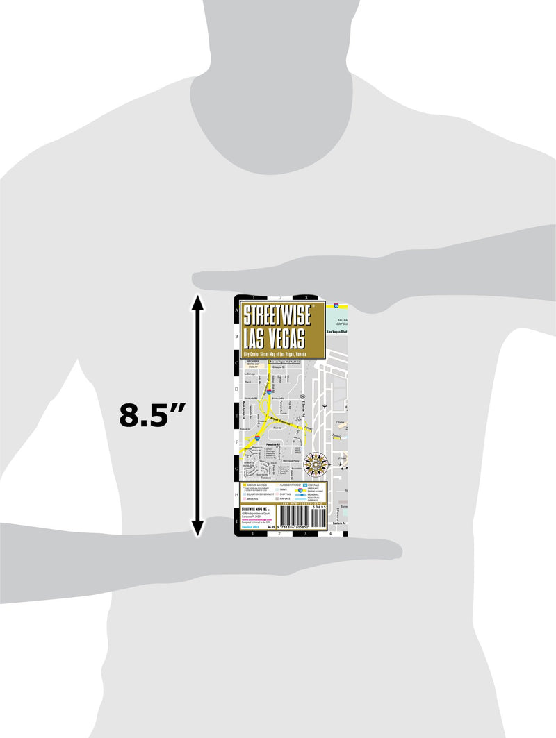 Streetwise Las Vegas Map  Laminated City Center Street Map of Las Vegas, Nevada,Used