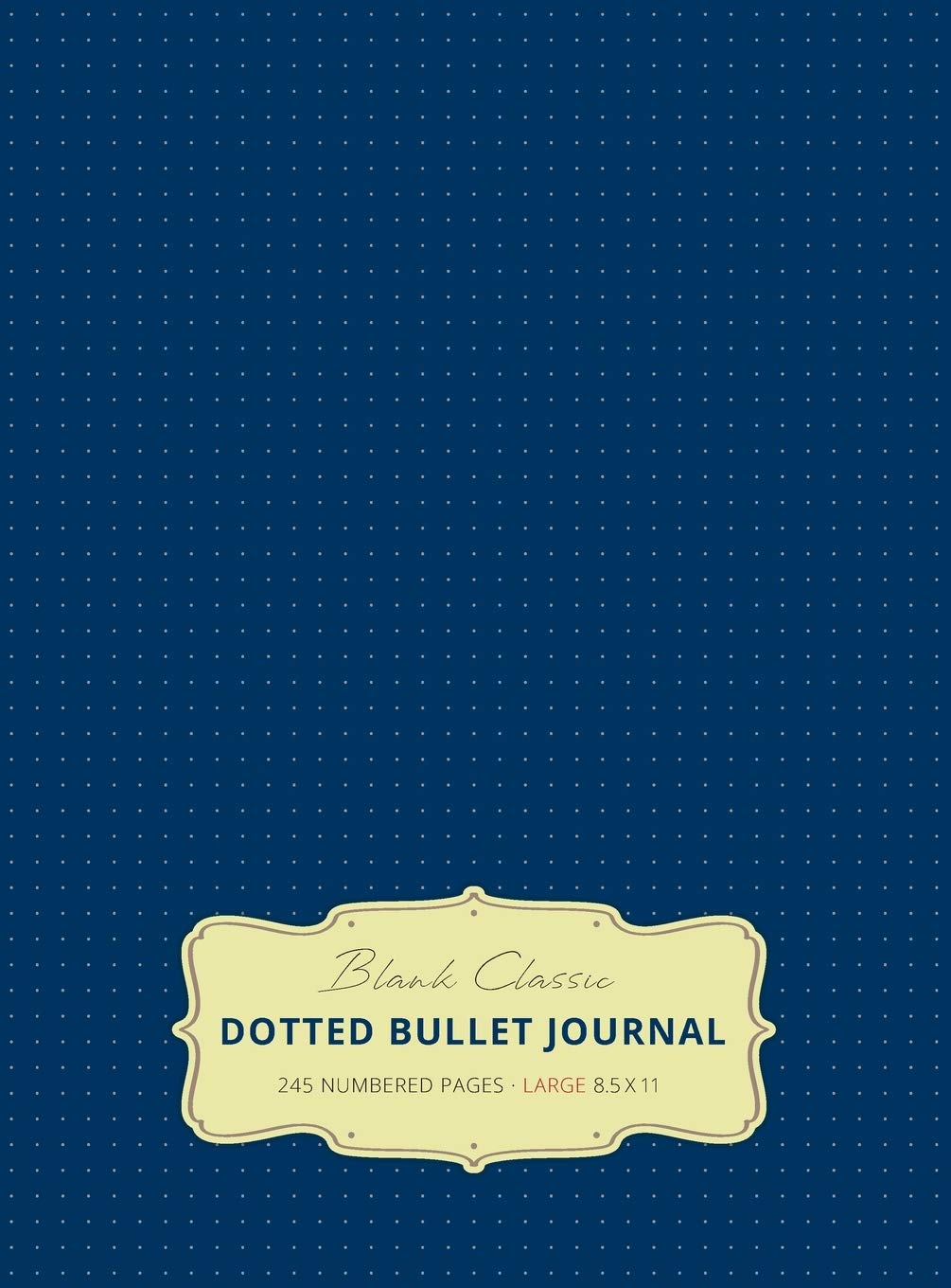 Large 8.5 x 11 Dotted Bullet Journal (Royal Blue #8) Hardcover  245 Numbered Pages,Used