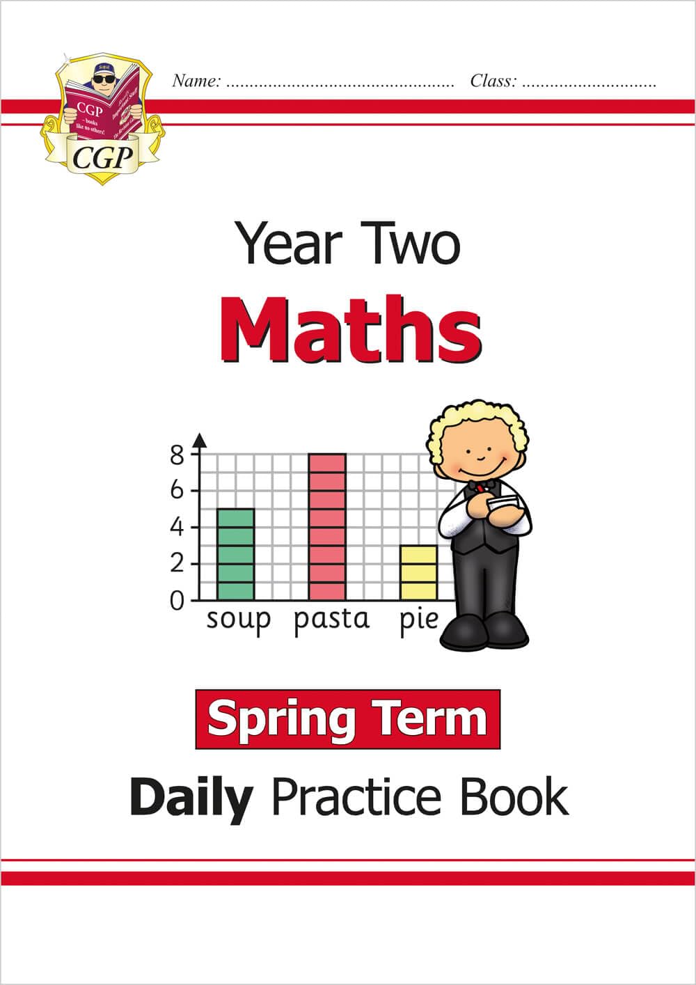 New KS1 Maths Daily Practice Book: Year 2  Spring Term: superb for catching up at home (CGP KS1 Maths),Used
