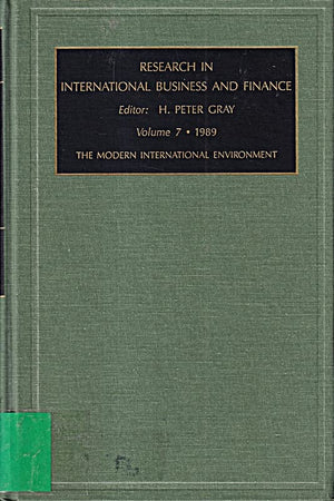 Research in International Business and Finance: A Research Annual,Used