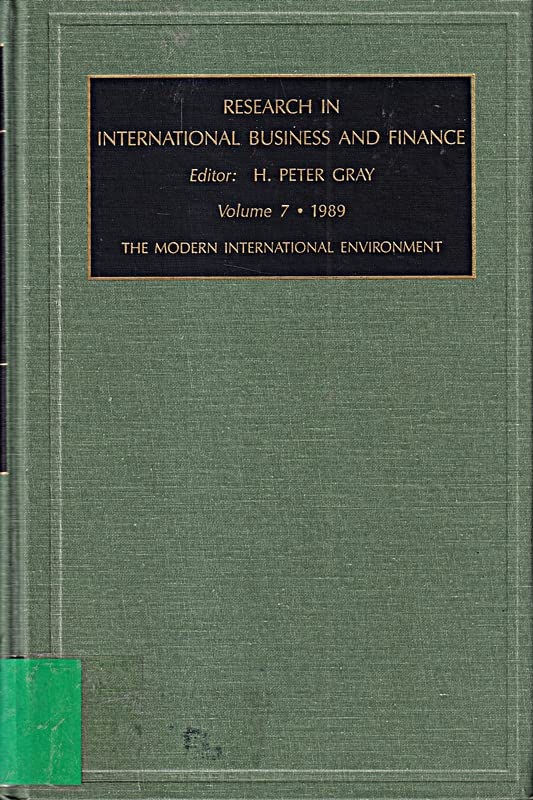 Research in International Business and Finance: A Research Annual,Used
