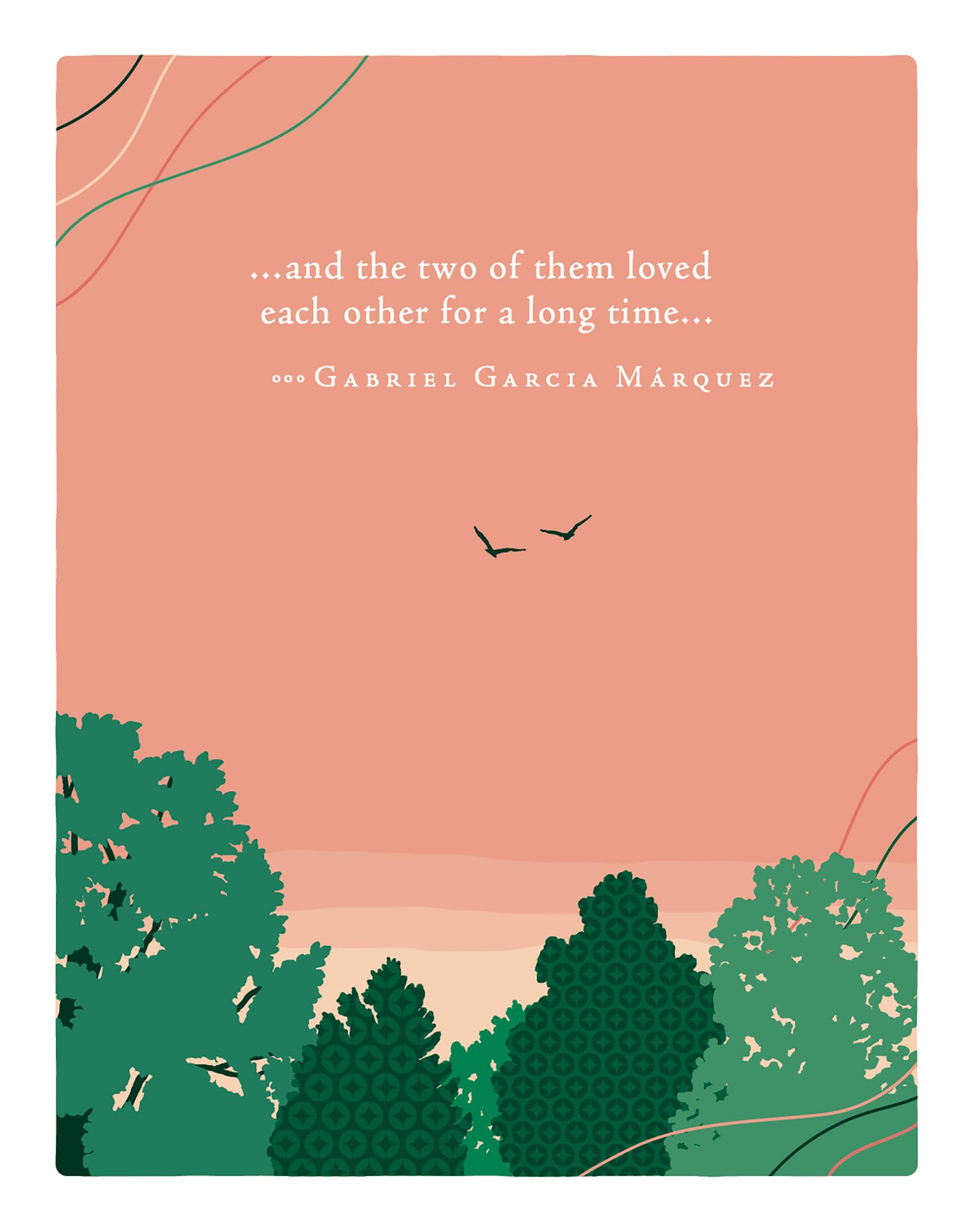 Positively Green Greeting Cards: Wedding  And The Two Of Them Loved Each Other (Pack Of 6)