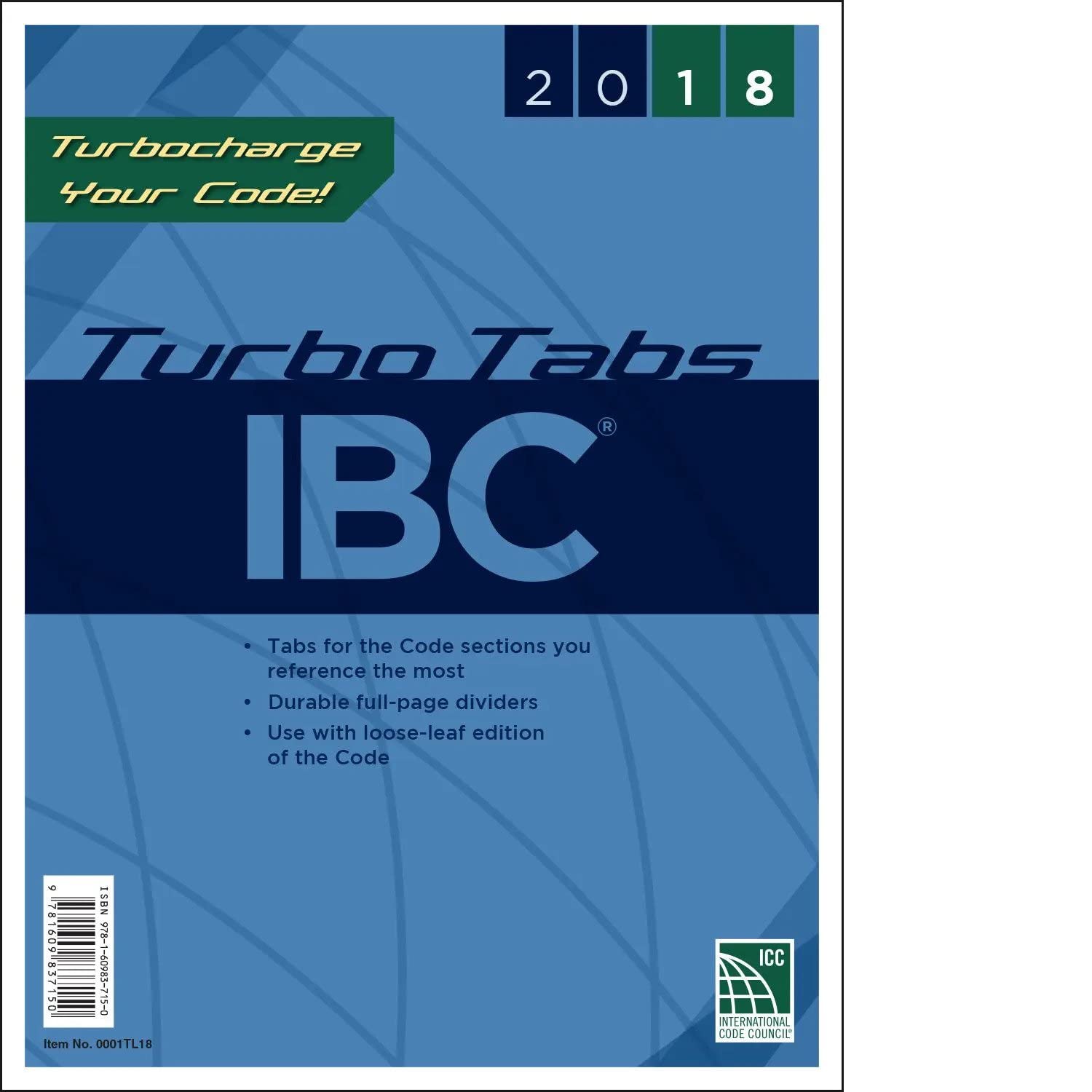 2018 International Building Code Turbo Tabs, Soft Cover Version,Used