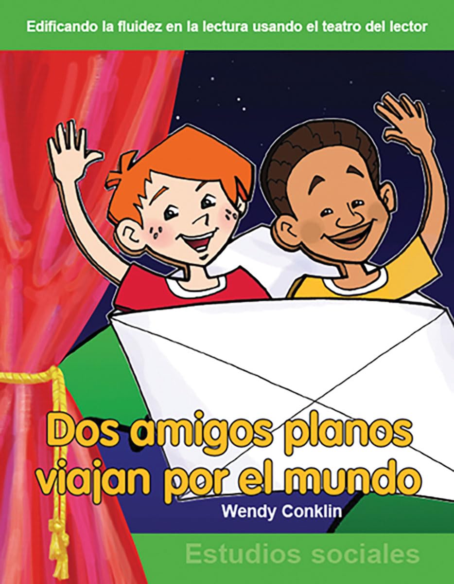 Dos amigos planos viajan por el mundo: Grades 34 (Building Fluency Through Reader's Theater),Used