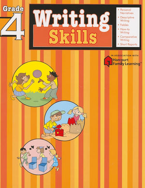 Writing Skills: Grade 4 (Flash Kids Harcourt Family Learning),New