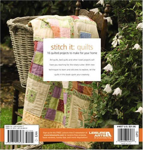 Stitch It: Quilts: 16 Quilted Projects to Make for Your Home,Used