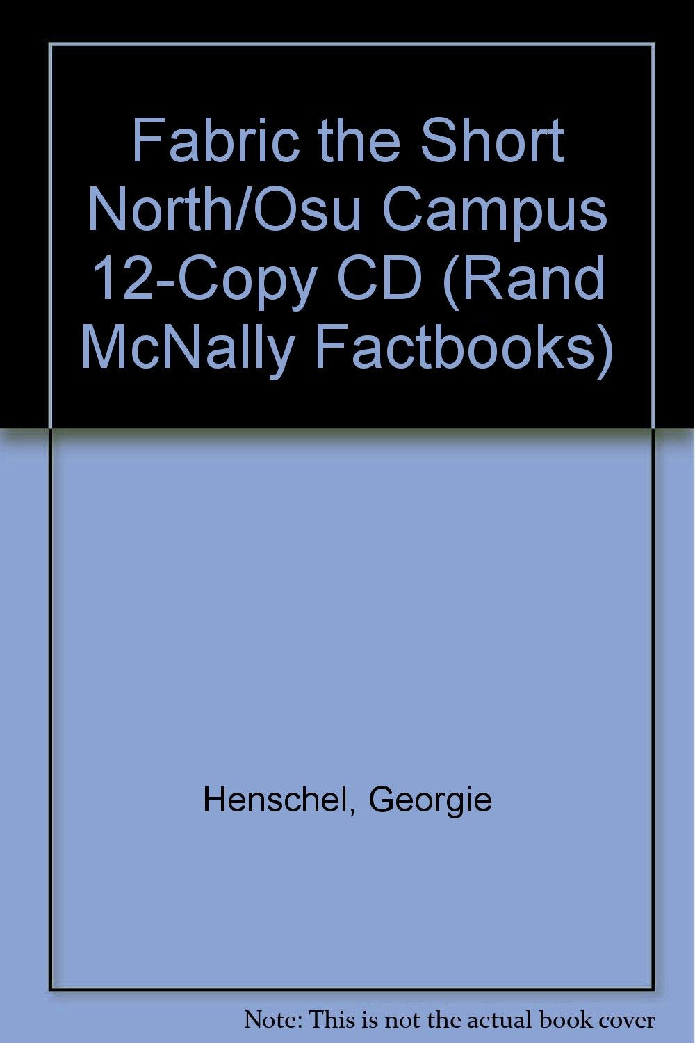 Rand Mcnally Fabric Short North/osu, Ohio,Used