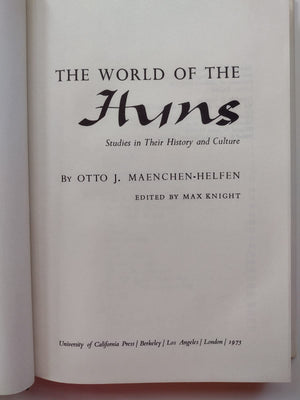 The World of the Huns: Studies in Their History and Culture,New