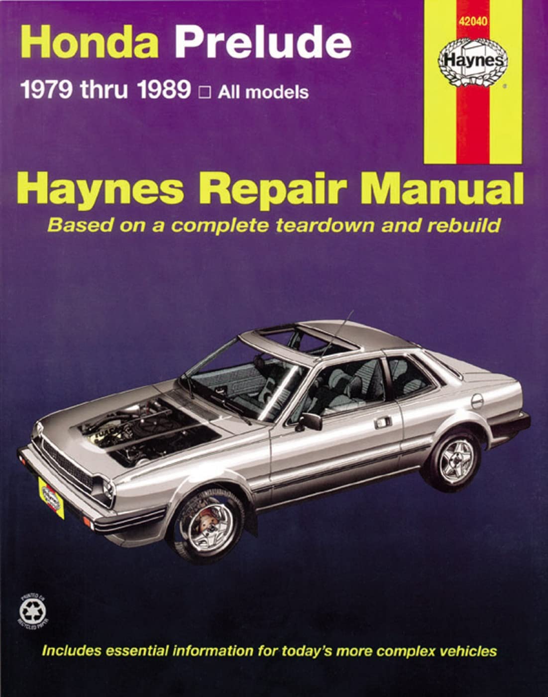 Honda Prelude 1979 Through 1989: All Models (Haynes Manuals),Used