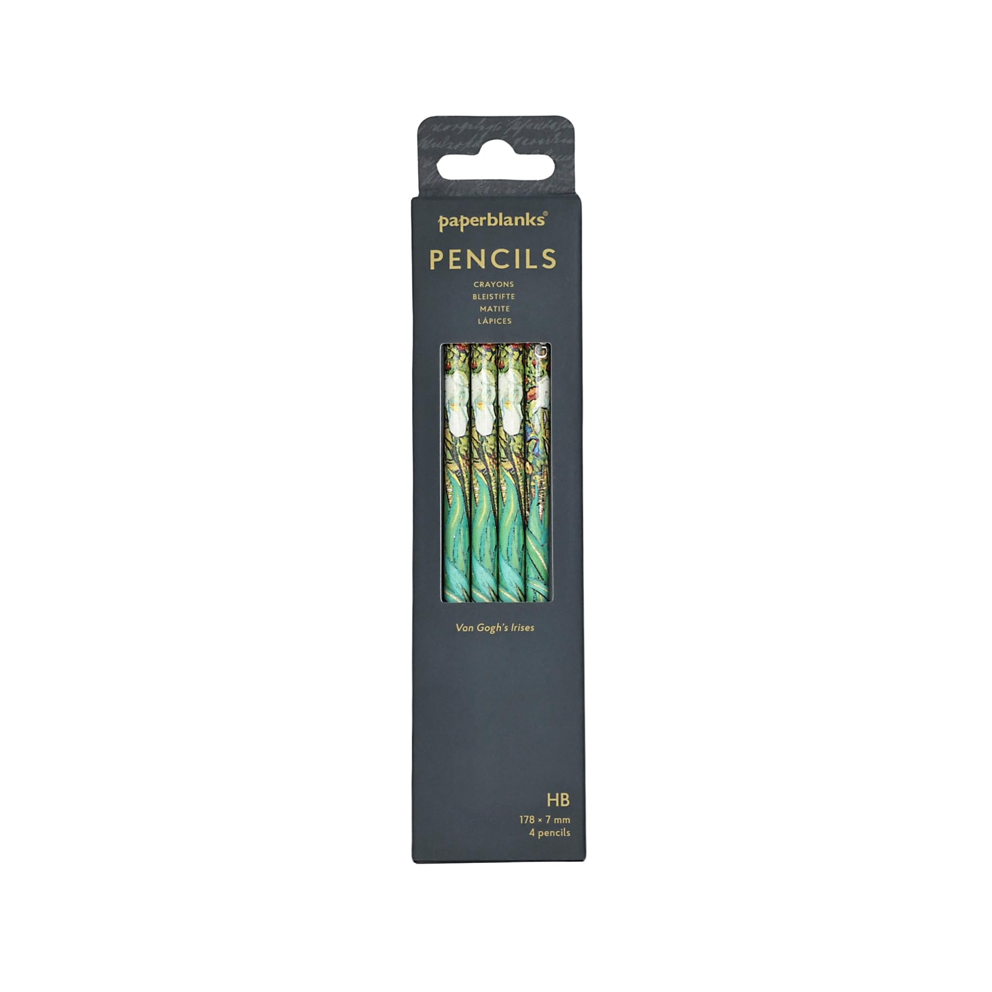 Paperblanks | Van GoghS Irises | Pencils | 4 Pack