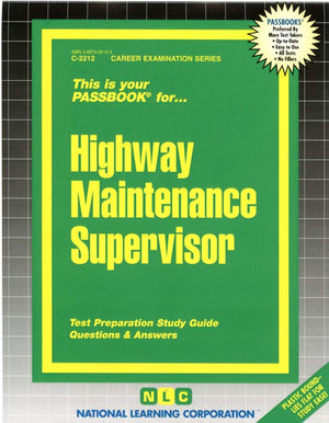 Highway Maintenance Supervisor(Passbooks) (Career Examination Series),Used