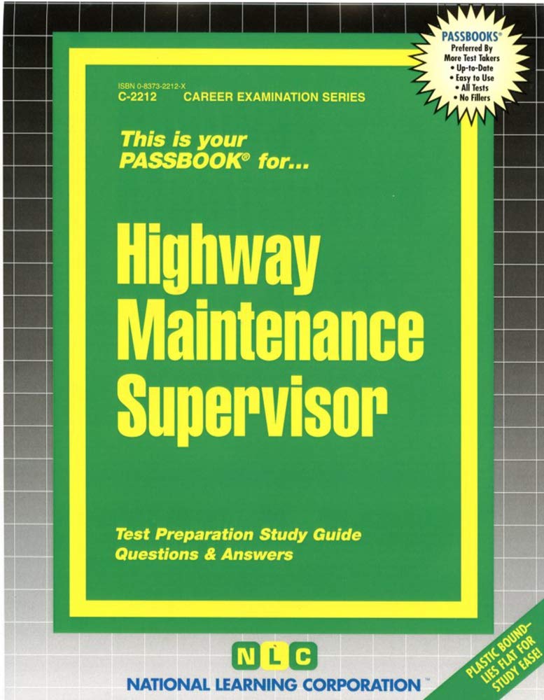 Highway Maintenance Supervisor(Passbooks) (Career Examination Series),Used