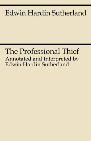 The Professional Thief (Midway Reprint),Used