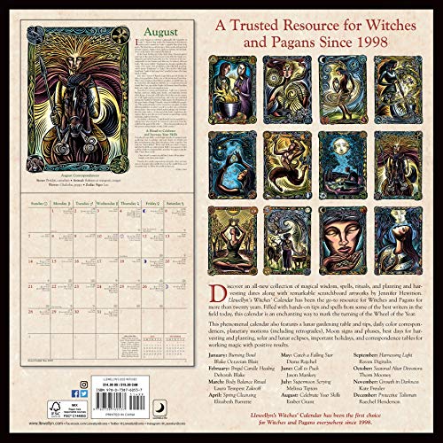 Llewellyn'S 2022 Witches' Calendar,Used
