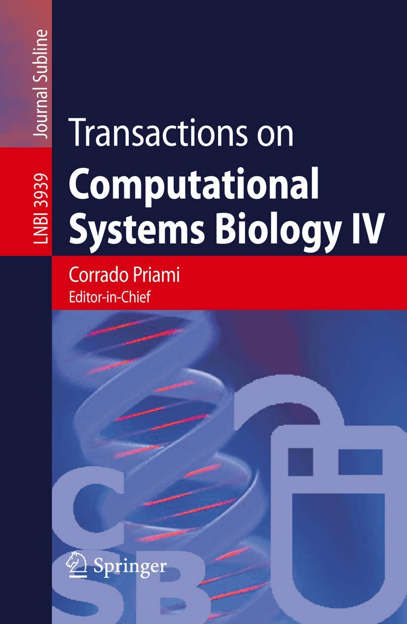 Transactions on Computational Systems Biology IV (Lecture Notes in Computer Science, 3939),Used