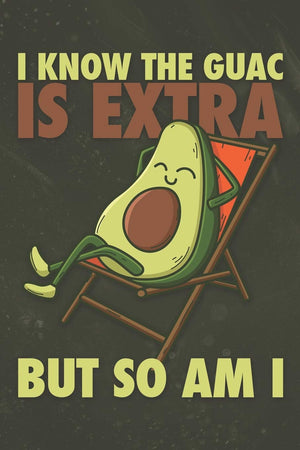 I Know The Guac Is Extra But So Am I: Notebook 6x9 Dotgrid White Paper 118 Pages  Funny Vegetarian,Used