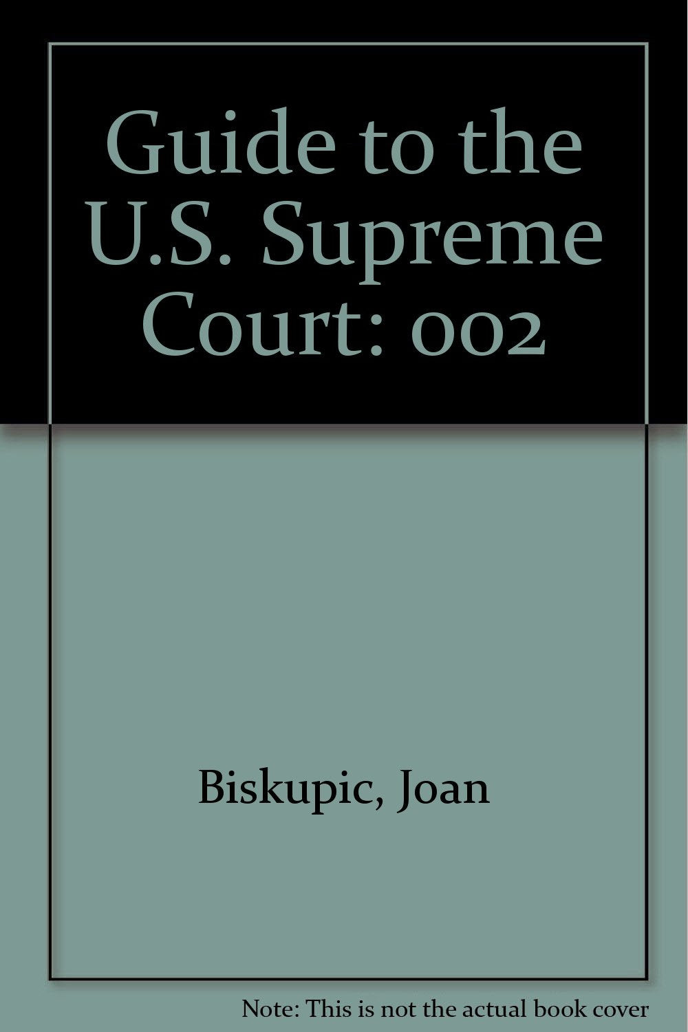 Congressional Quarterly's Guide to the U.S. Supreme Court Volume 2,Used