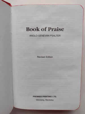 Book of Praise: AngloGenevan Psalter,Used