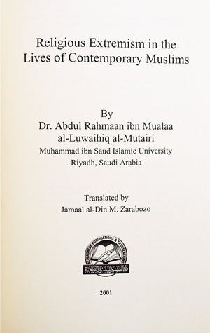 Religious Extremism in the Lives of Contemporary Muslims,New
