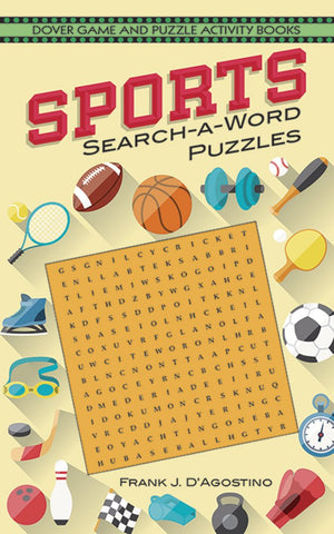 Sports SearchAWord Puzzles (Dover Children's Activity Books),Used